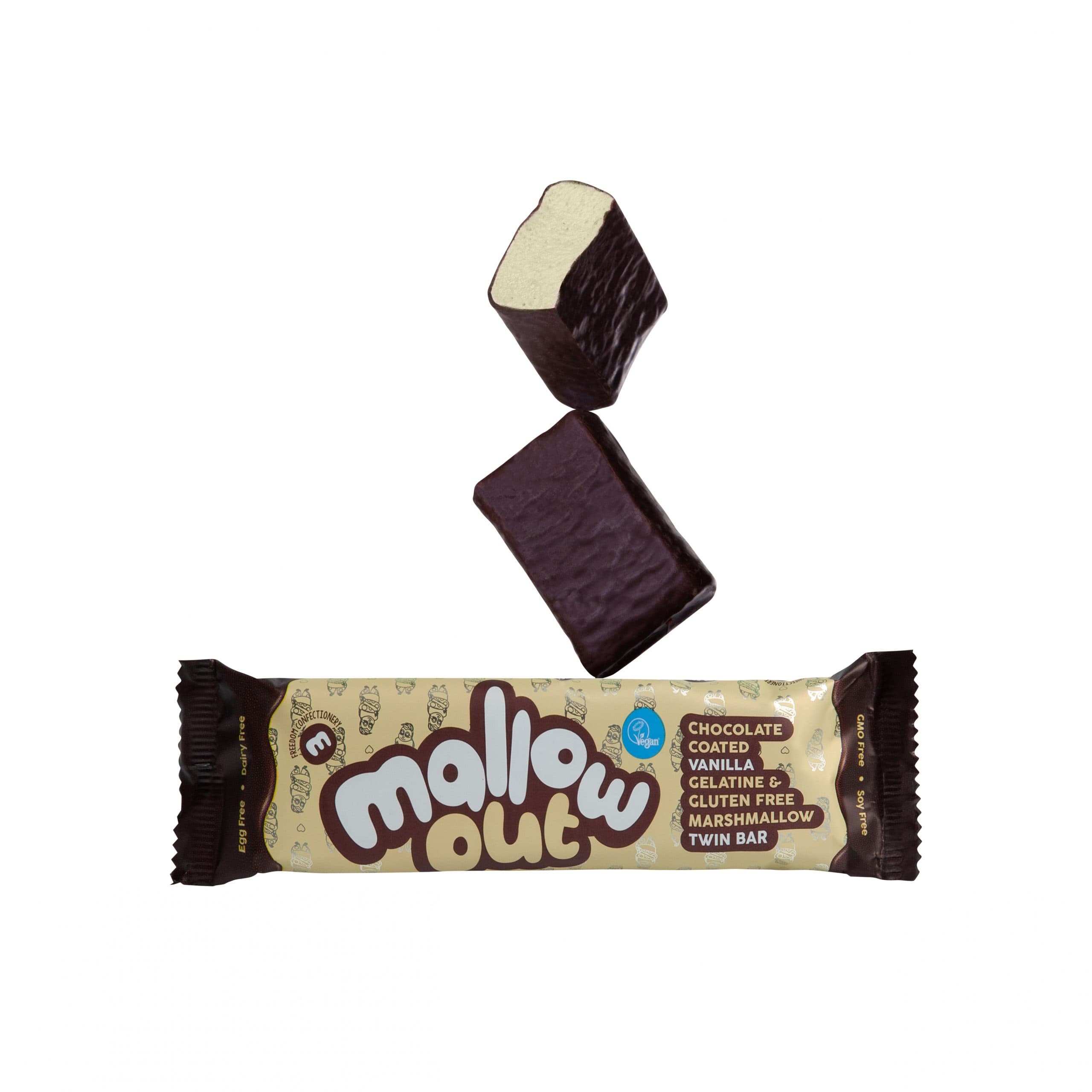 Vegan Chocolate MallowOut Twin Candy Bar Vanilla 35g - Freedom Mallows