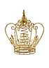 Gold Glitter Crown Tree Topper | Freemans