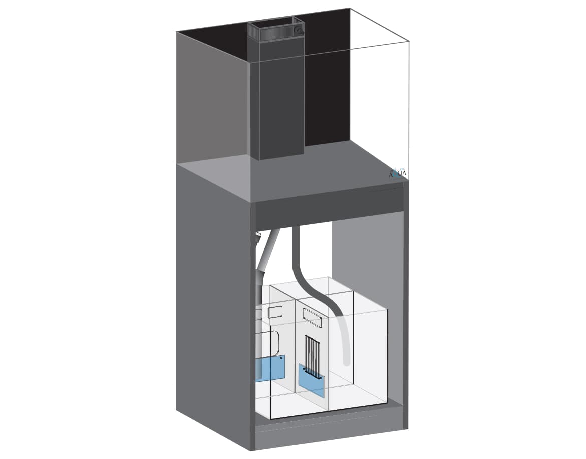 eaReef Pro 600 CUBE With Sump and Ultra-Gloss Metallic …
