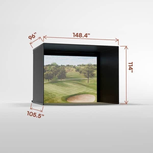 Carl's Place Pro Golf Simulator Enclosure Kit w/ Premium Impact Screen ...