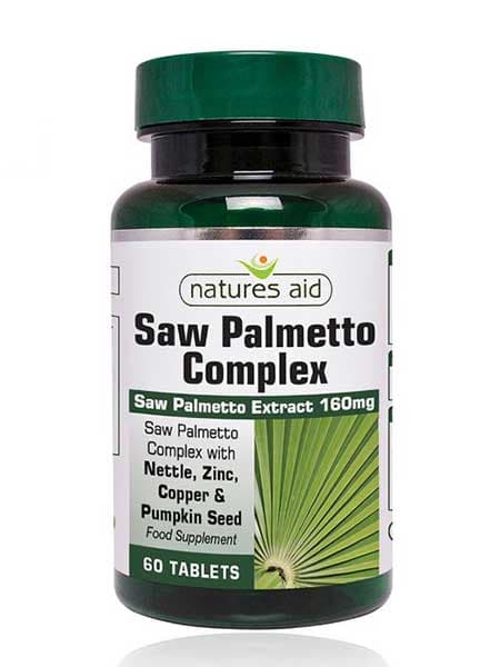 Natures Aid Saw Palmetto Complex - 60 tabs | Health Shop