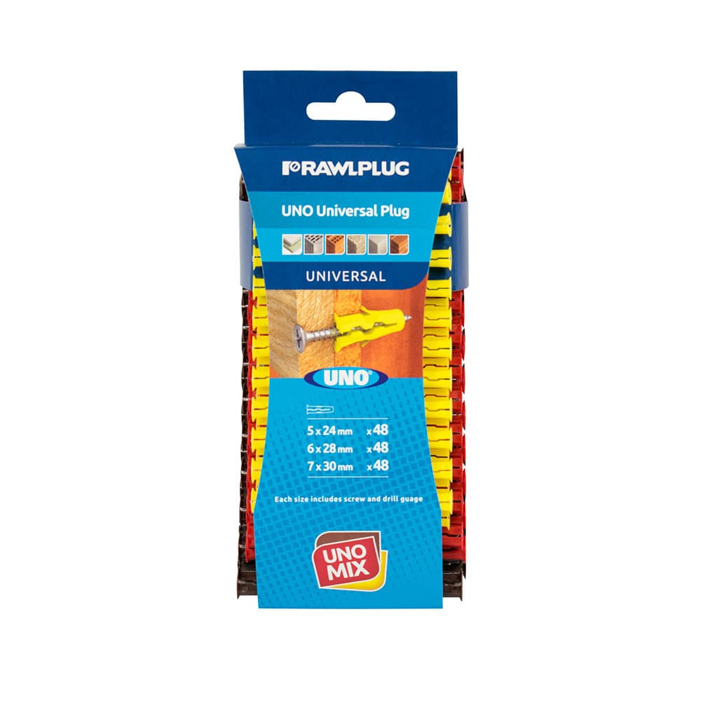 Rawlplug Uno Universal Plugs 144 Pack – Homefix DIY