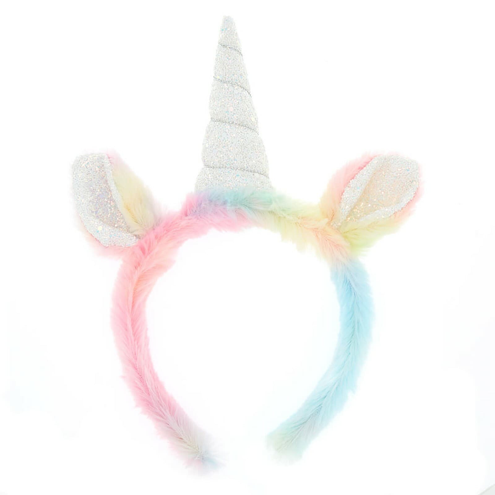 Claire's Club Pastel Unicorn Headband Dress Up Set Unicorn Tail Hair ...