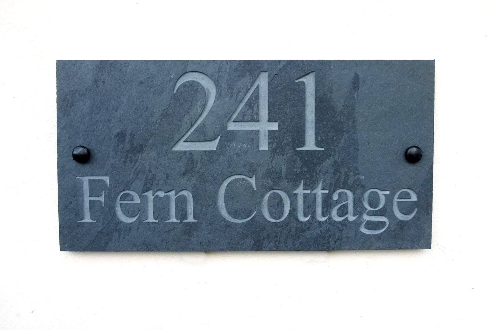 Engraved Natural Riven Slate House Door Sign Name Number Plaque All ...