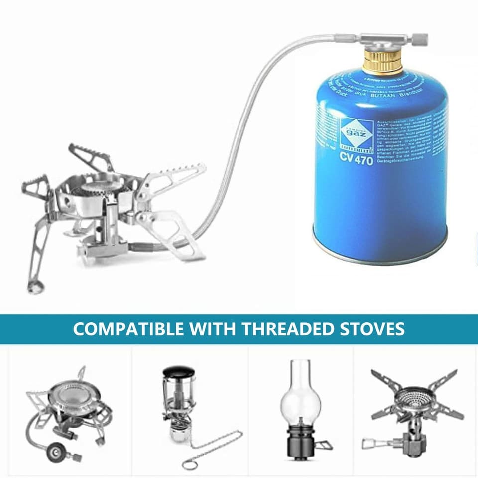 Campingaz cv270 cv470 Cartridge Refill Adapter Threaded Canister to ...