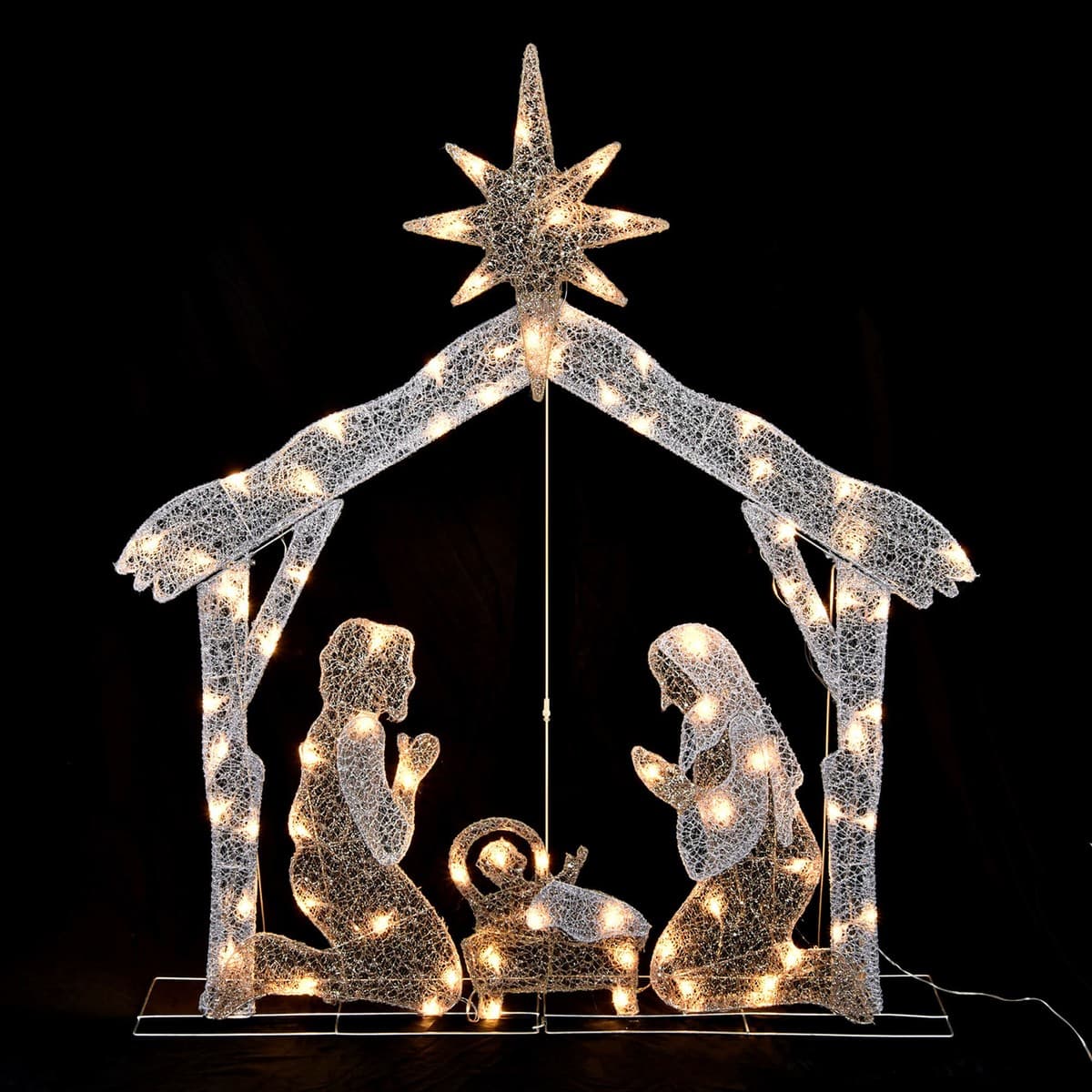 Large Lighted Outdoor Nativity Set Dropship LED Lighted Nativity Scene