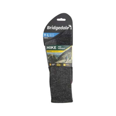 Bridgedale Men's Midweight Merino Comfort Walking Hiking Boot Socks ...