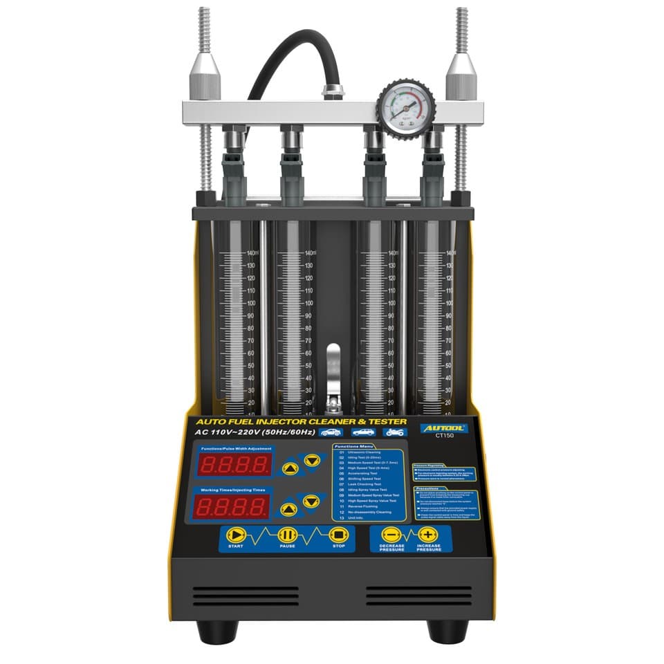 AUTOOL CT150 Fuel Injector Cleaner Tester Nozzles Ultrasonic Cleaning ...