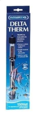 INTERPET DELTA THERM 150W AQUARIUM HEATER DELTATHERM FISH TANK AQUARIUM ...