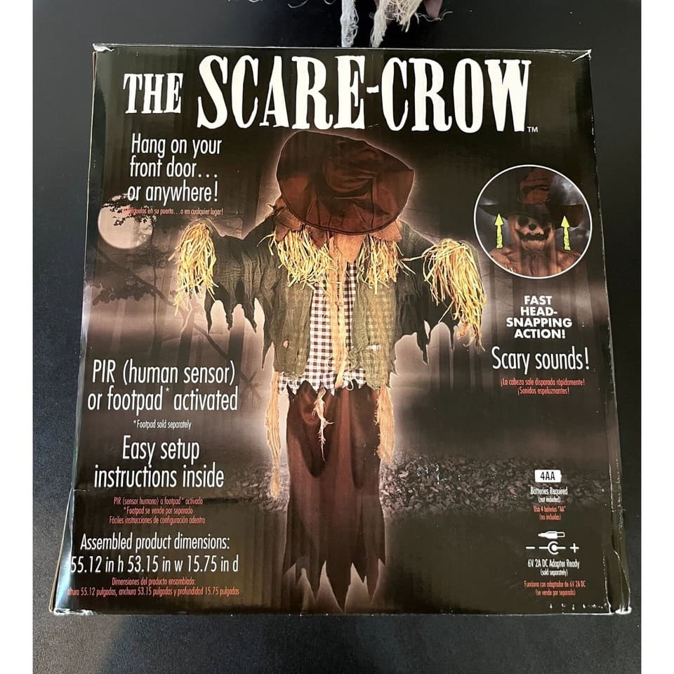 VIDEO Tekky Toys The Scare-Crow Animatronic Jump Scare RARE Halloween ...