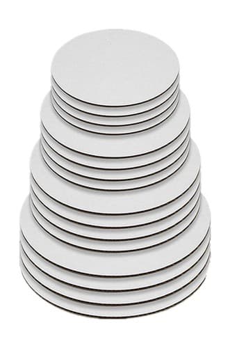 Round Greaseproof Cake Boards – White Cake Circle Base, 6/8/10/12 inch ...