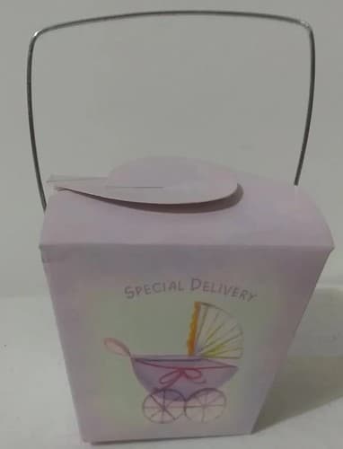 18 Mini Treat Boxes Baby Shower Special Delivery Closable with Handle 2 ...