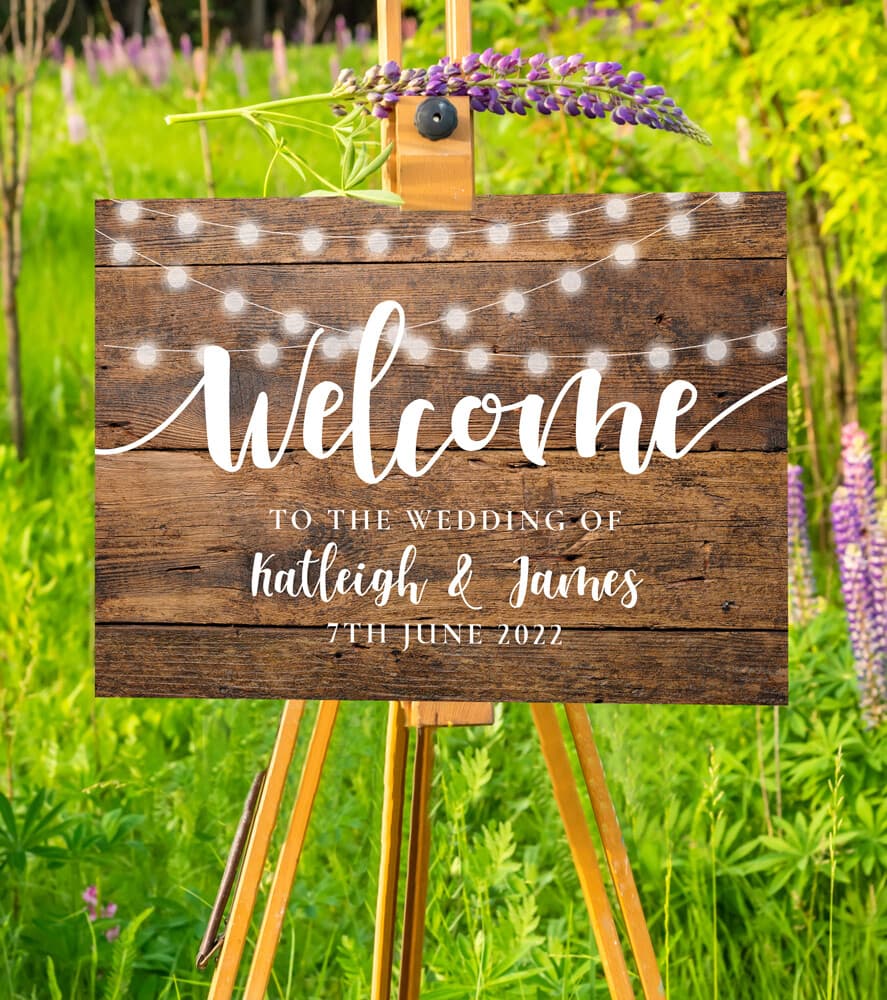 Welcome Wood Signs Medium Welcome Sign – Rustic Garden Art