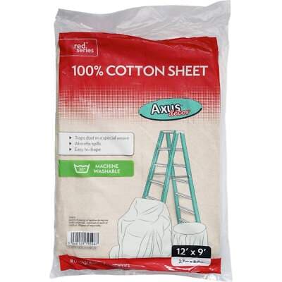 Axus Decor Red Series Cotton Dust Sheet 12' x 9' | eBay UK