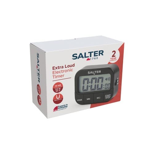 Salter Digital Kitchen Timer Loud Countdown Cooking Self Standing ...