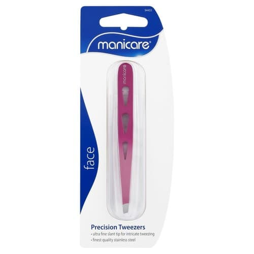 Manicare Face Precision Tweezers Ultra Fine Slant Tip Accurate Tweezing ...