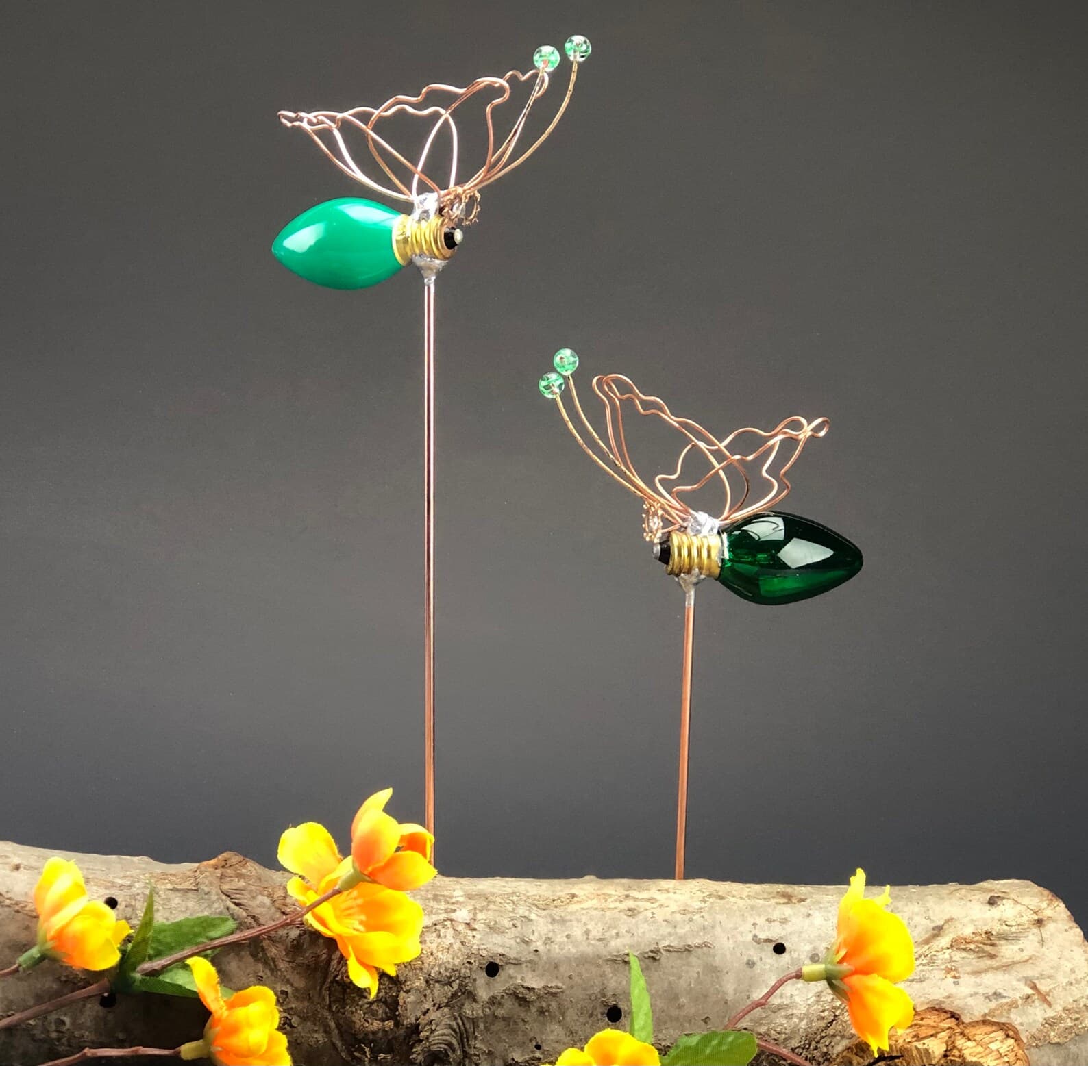 Smart Garden Flutterby Dozen Butterfly Garden Stakes