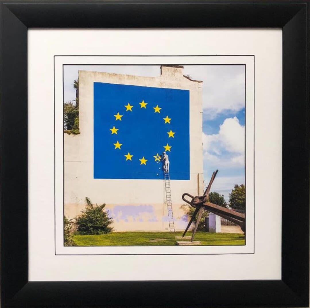 BANKSY "eu Flag- Brexit" New FRAMED Art - Etsy