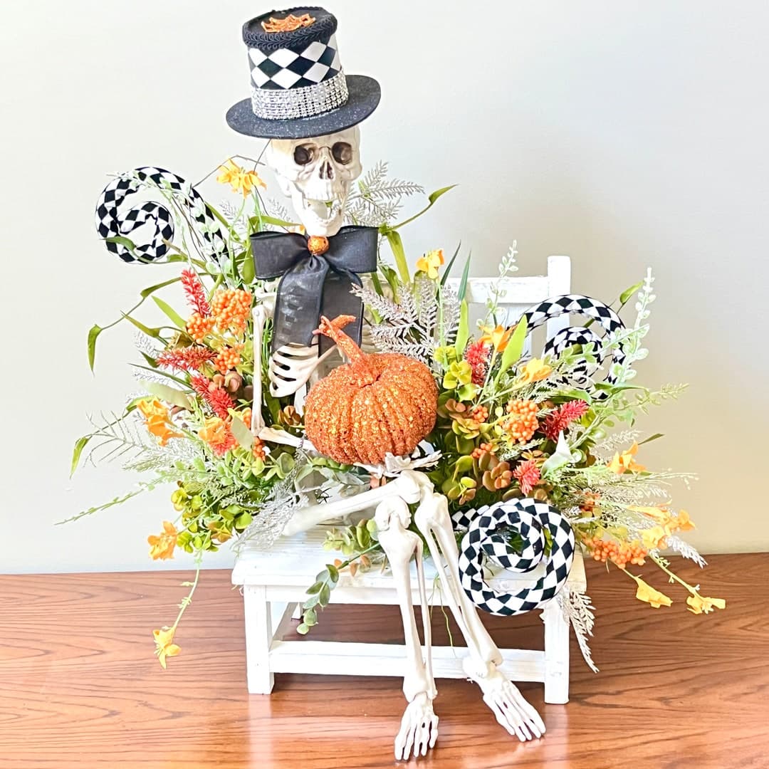 Halloween Table Decor Halloween Skeleton Halloween Party Decoration ...