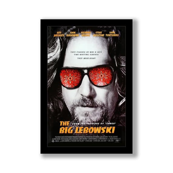 The Big Lebowski 11x17 Framed Movie Poster - Etsy