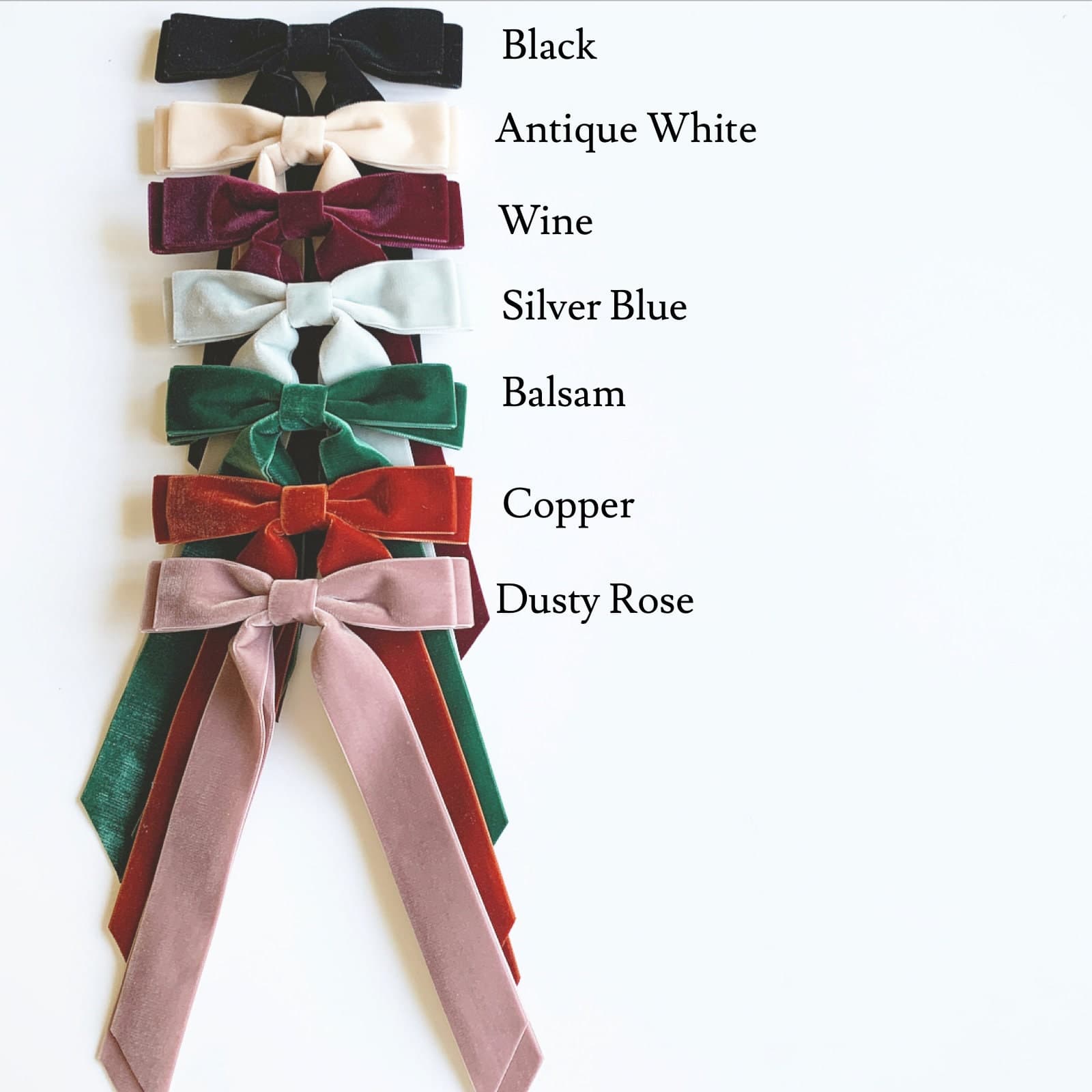 Luxe Oversized Velvet Bow Long Bows Hair Tie Barrette or - Etsy UK