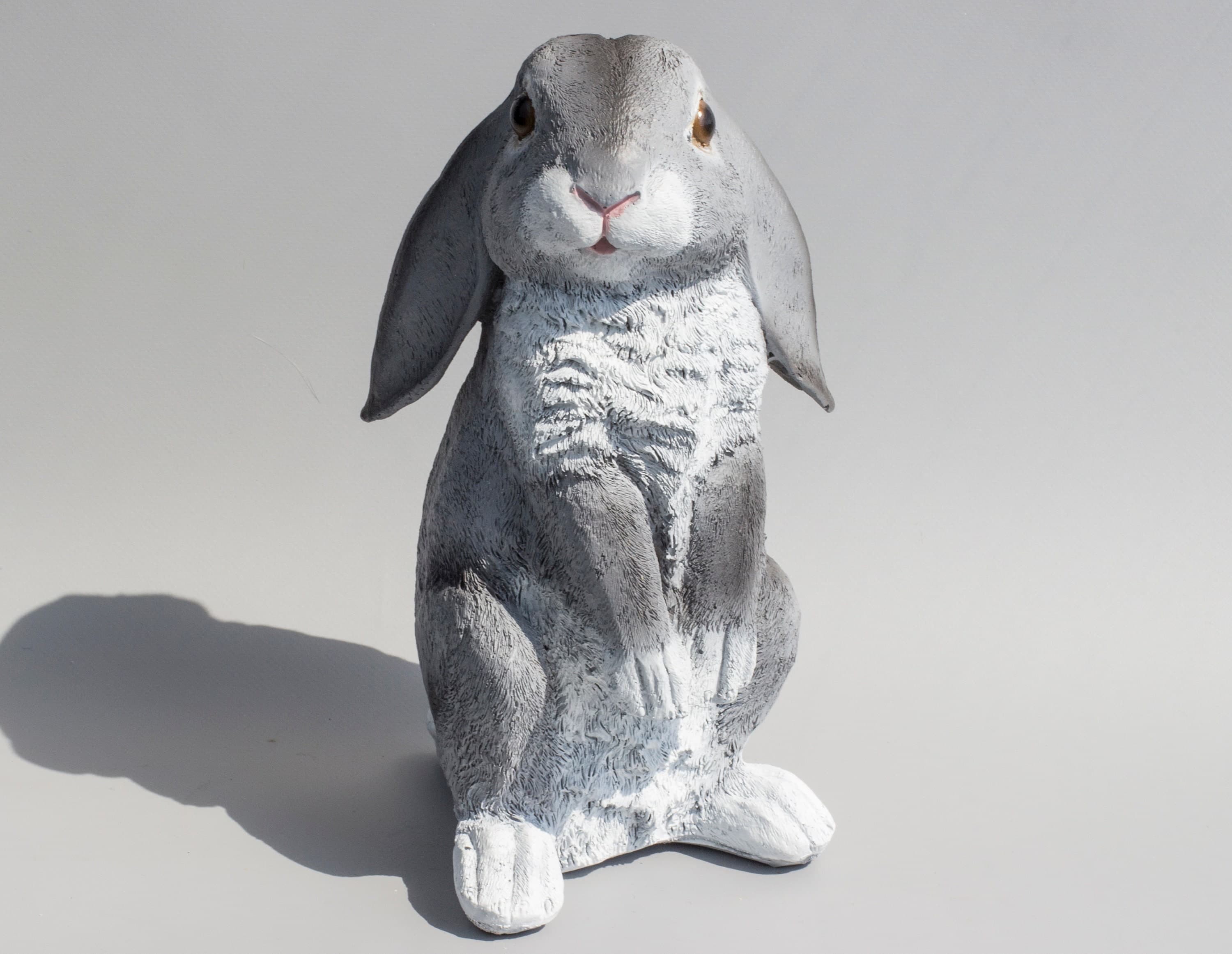Rabbit Statue Garden Lop Eared Bunny Wildlife Sculpture | Etsy