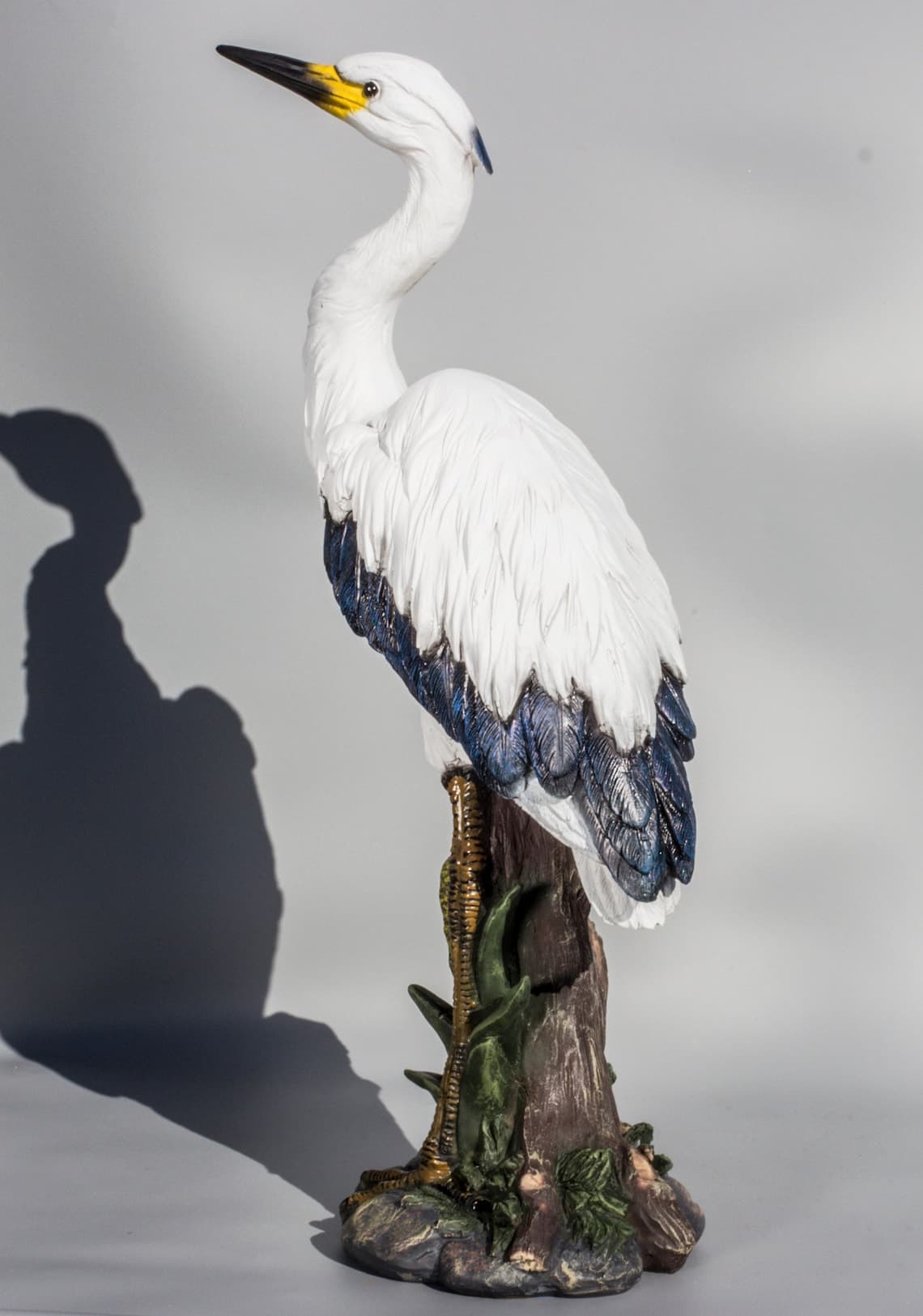 Heron Sculpture coastal Statue Outdoor garden Decor Water - Etsy