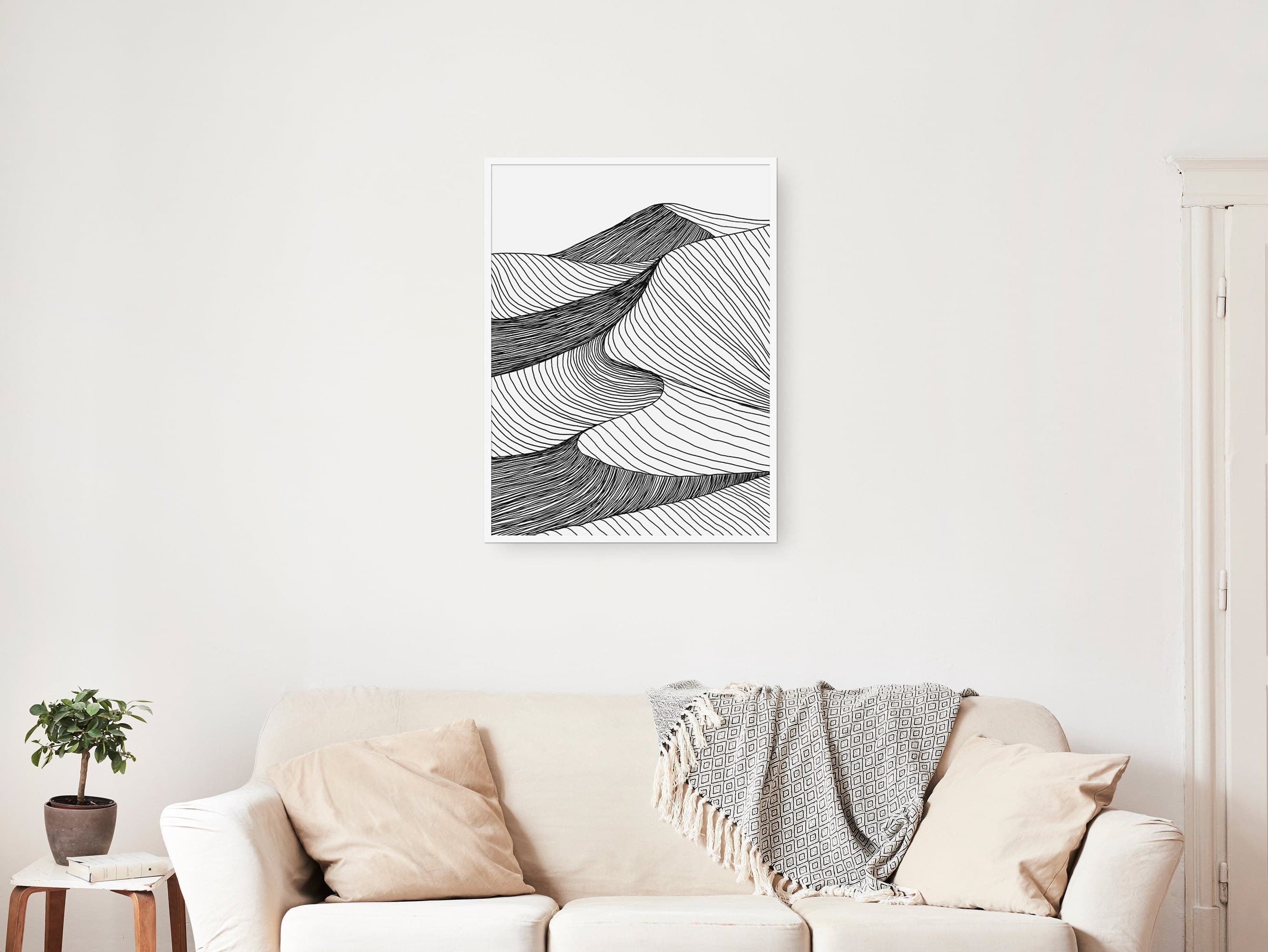 Desenio Abstract Line Art Landscape Print