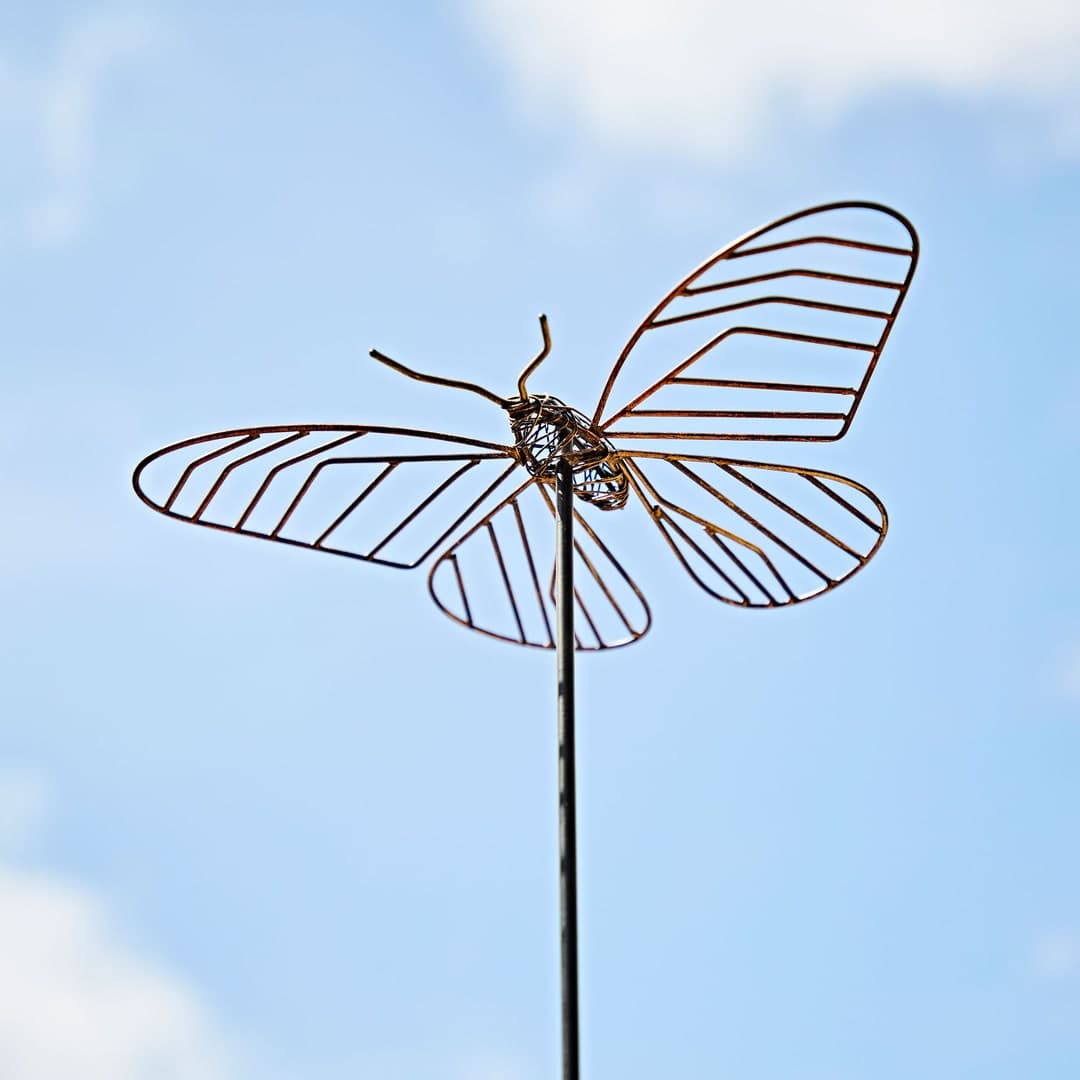 Pepem Metal Butterfly Garden Stake Decoration Outdoor Decoration Metal ...