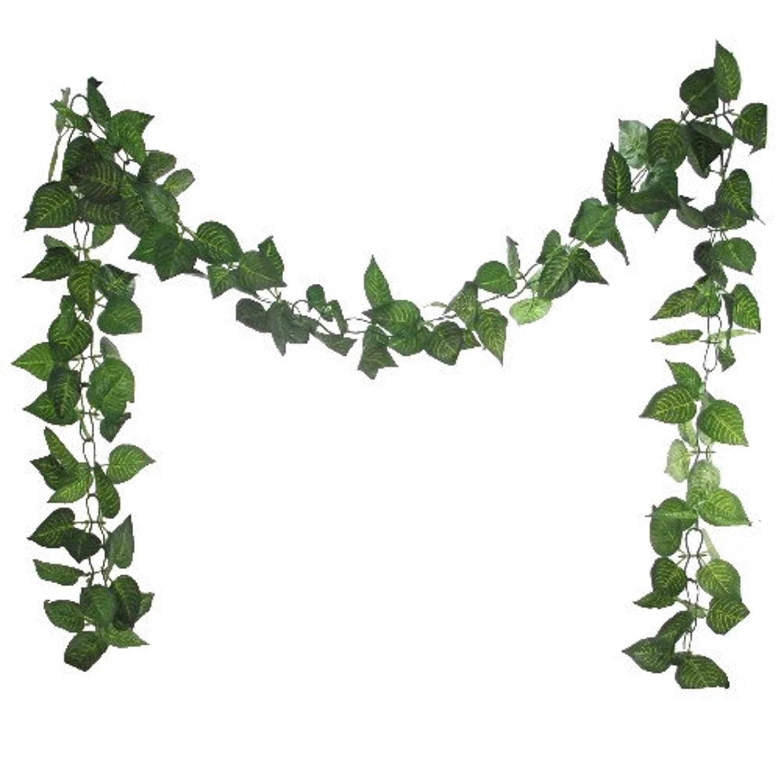 Premium 8ft Artificial Trailing Ivy Vine Leaf Garland Fern Greenery ...