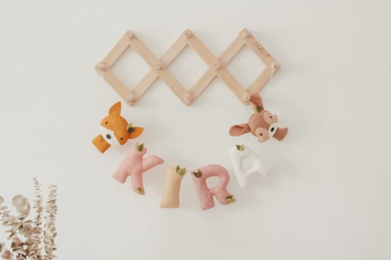 Felt So Good Personalised Woodland Name Garland