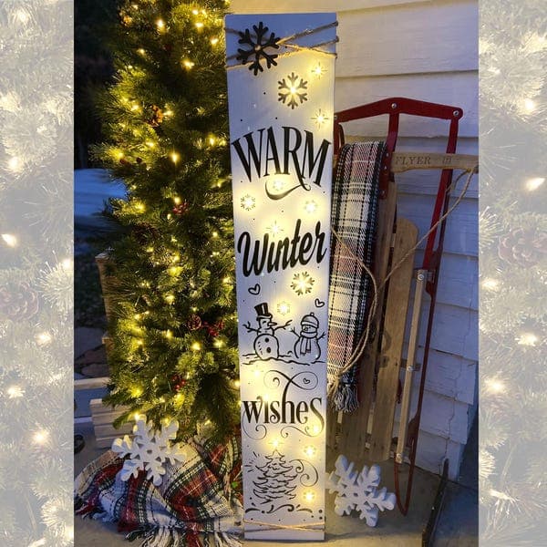 Dunelm Cosy Winter Welcome Sign