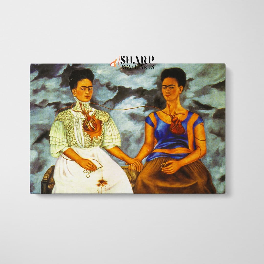 FRIDA KAHLO CANVAS Wall Art Print, Two Fridas Art, Mexican Wall Art ...