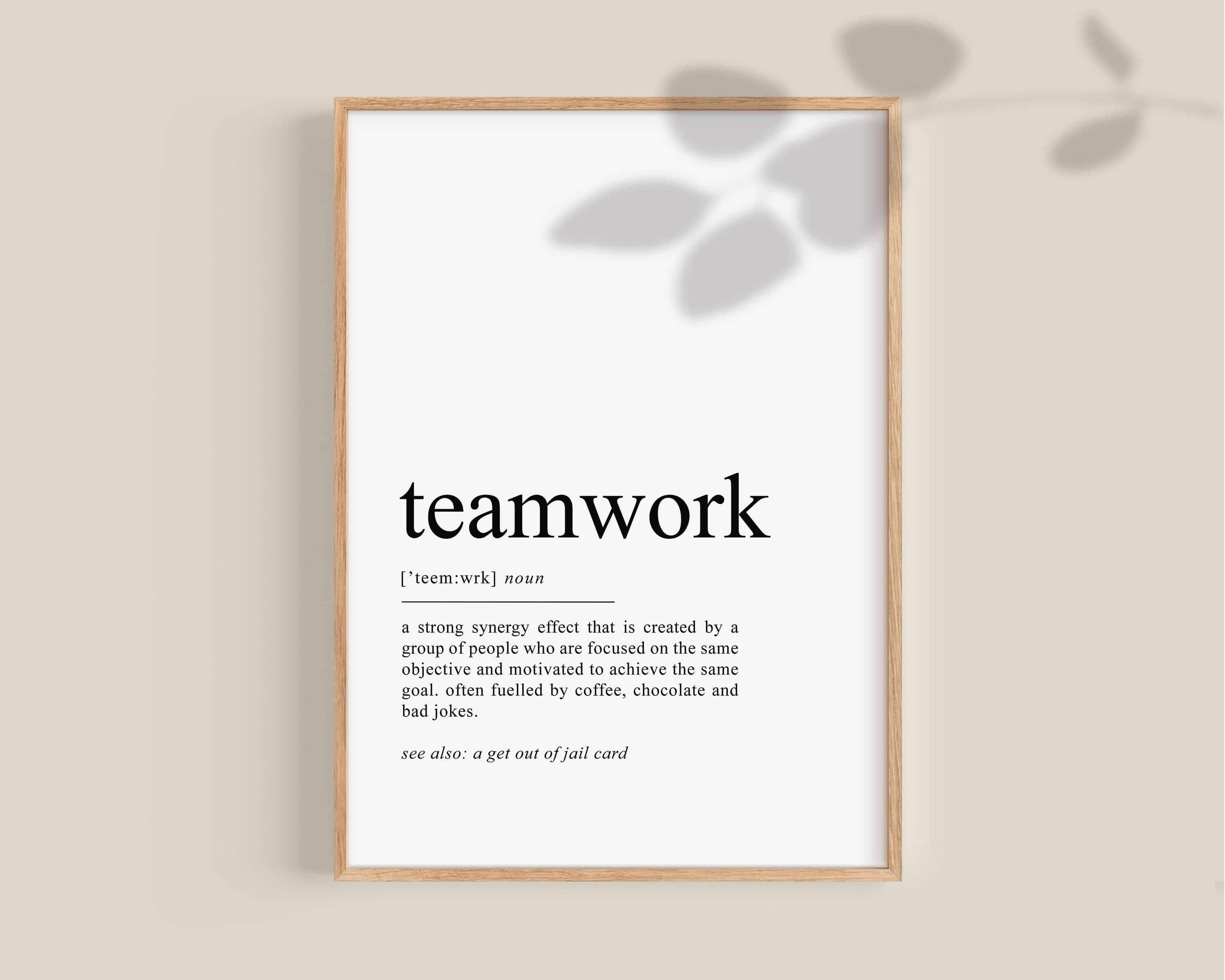 Teamwork Definition
