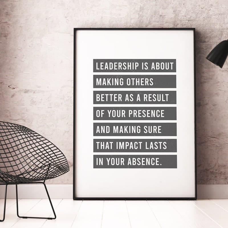 Framed Quotes Leadership - Etsy