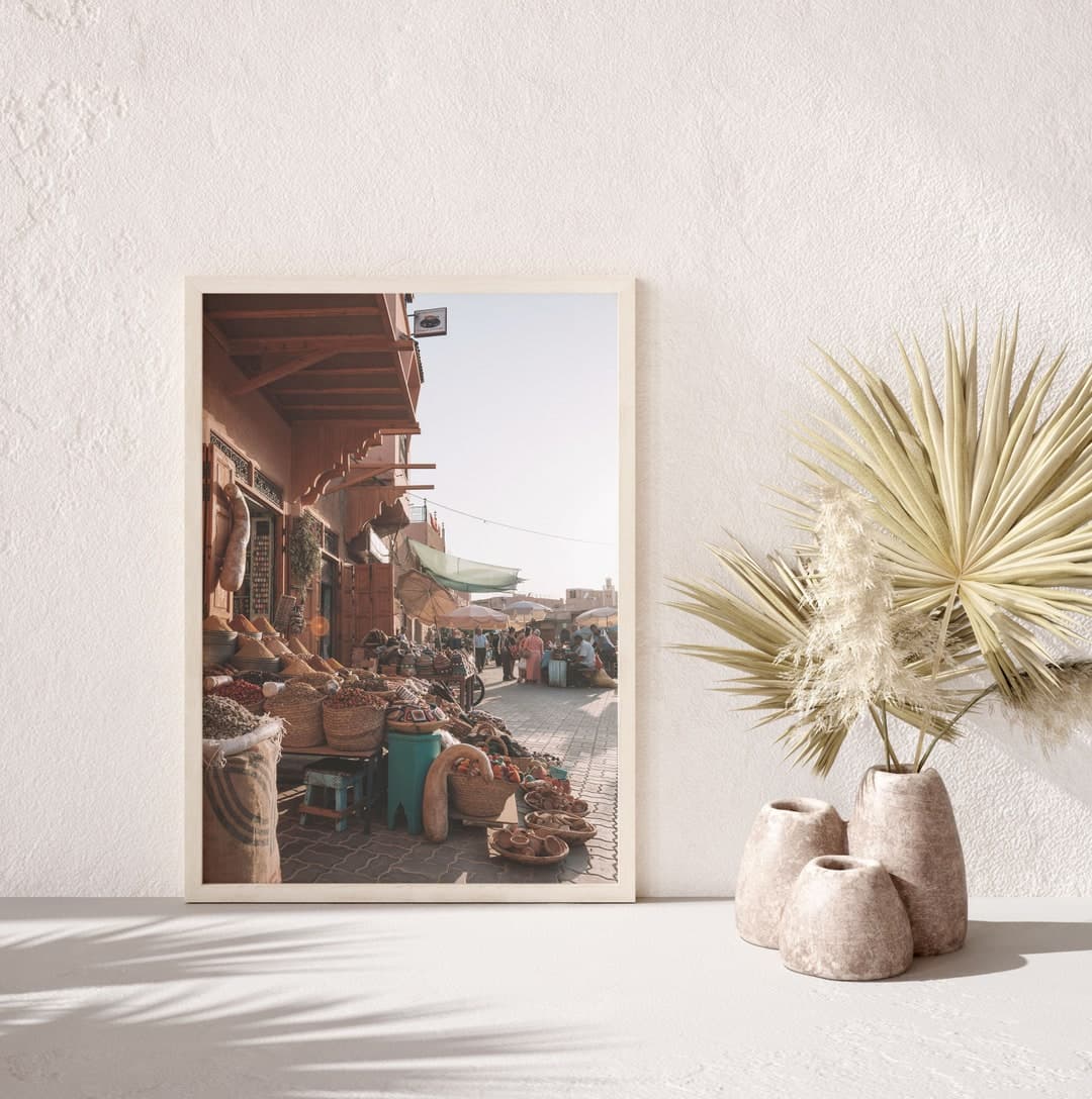 Printable Photo of a Marrakech Souk, Moroccan Print, Boho Wall Art ...