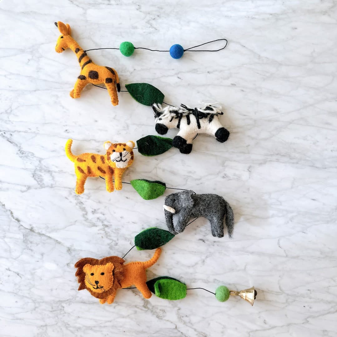 Meri Meri Safari Animal Felt Garland