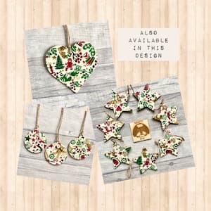 Emma Bridgewater Christmas Celebration Decorations, Wooden Ornaments ...