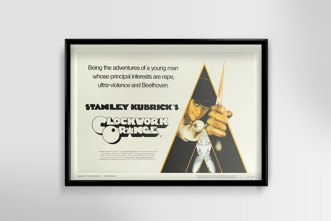 A Clockwork Orange 1971: Stanley Kubrick Restored Premium Wooden Black ...