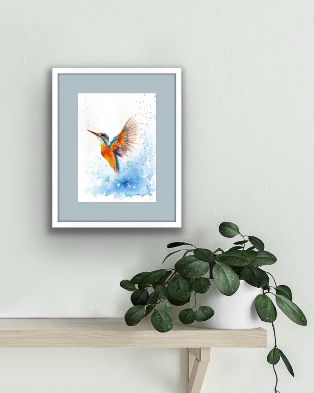 Kingfisher in Flight, Fine Art Giclee 10x8" Art Print - Etsy