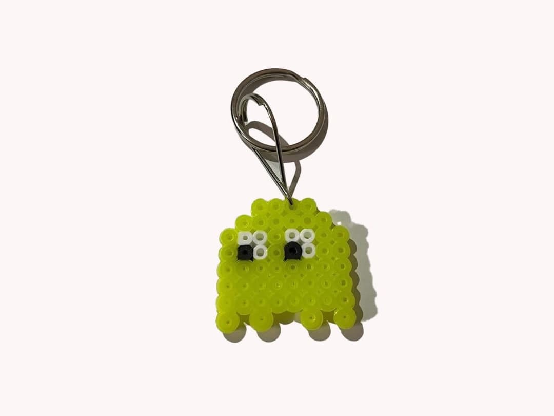 Pac-man Ghost Keychain - Etsy