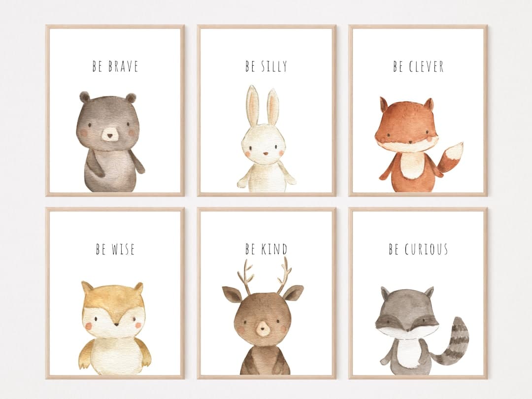 Sass & Belle Woodland Animals Wooden Wall Plaque