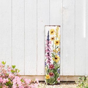 Summer Wildflower Porch Sign | Wildflower Garden Design | Summer Garden ...