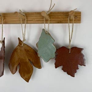 Hanging Leaves | Leaf Ornament | Wall Leaves | Nature Place Card ...