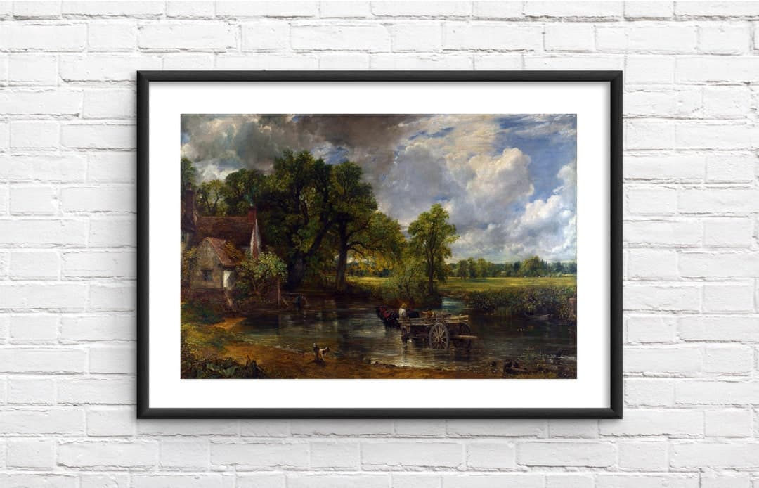 The Hay Wain by John Constable Oil Painting Reproduction Framed Print ...