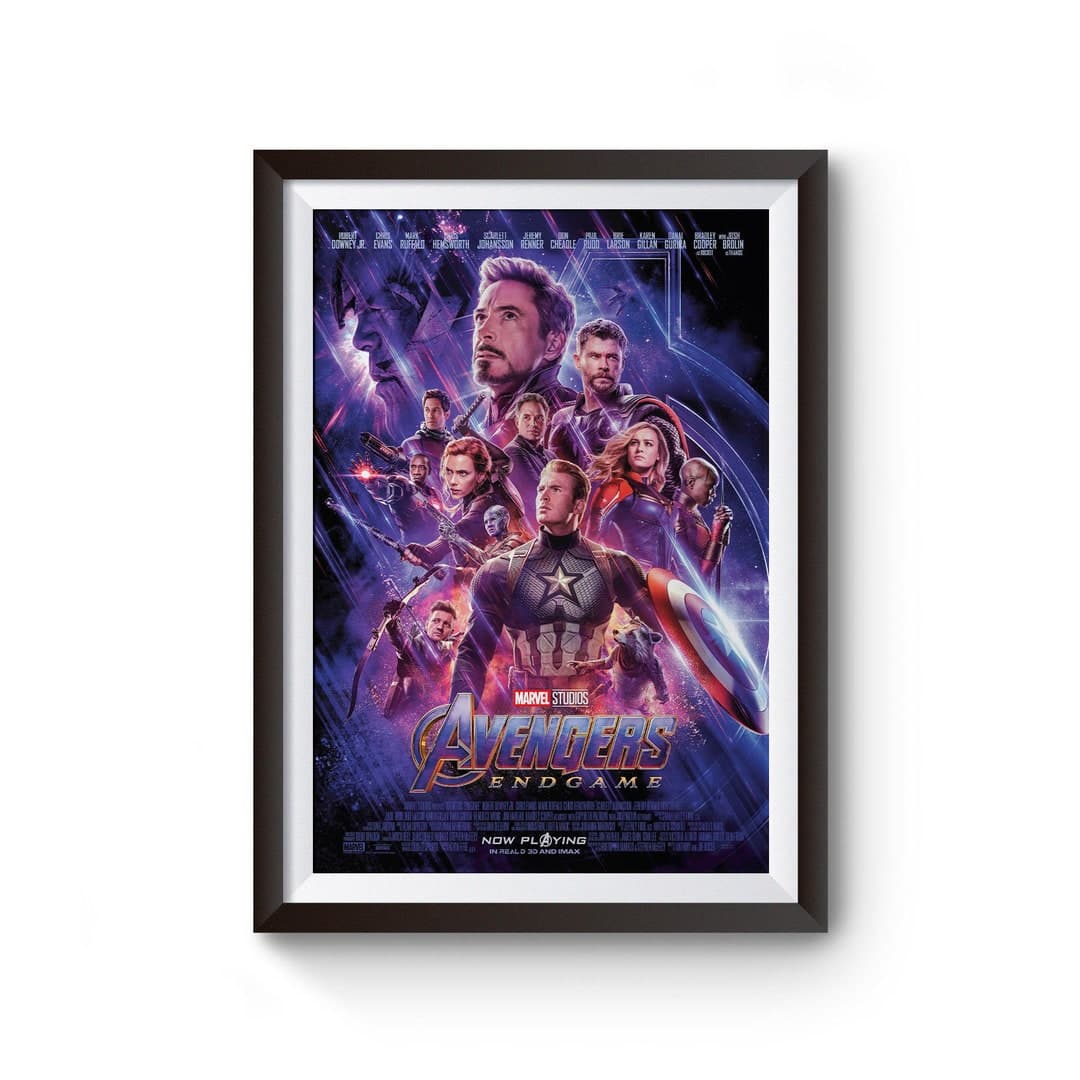 Marvel Avengers Endgame Movie Poster Wall Art Print, Film Poster Print ...
