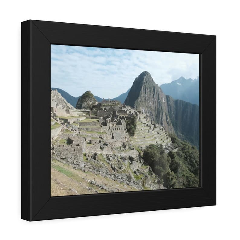 The Majesty of Machu Picchu Framed Paper Poster, Perfect Travel Wall ...