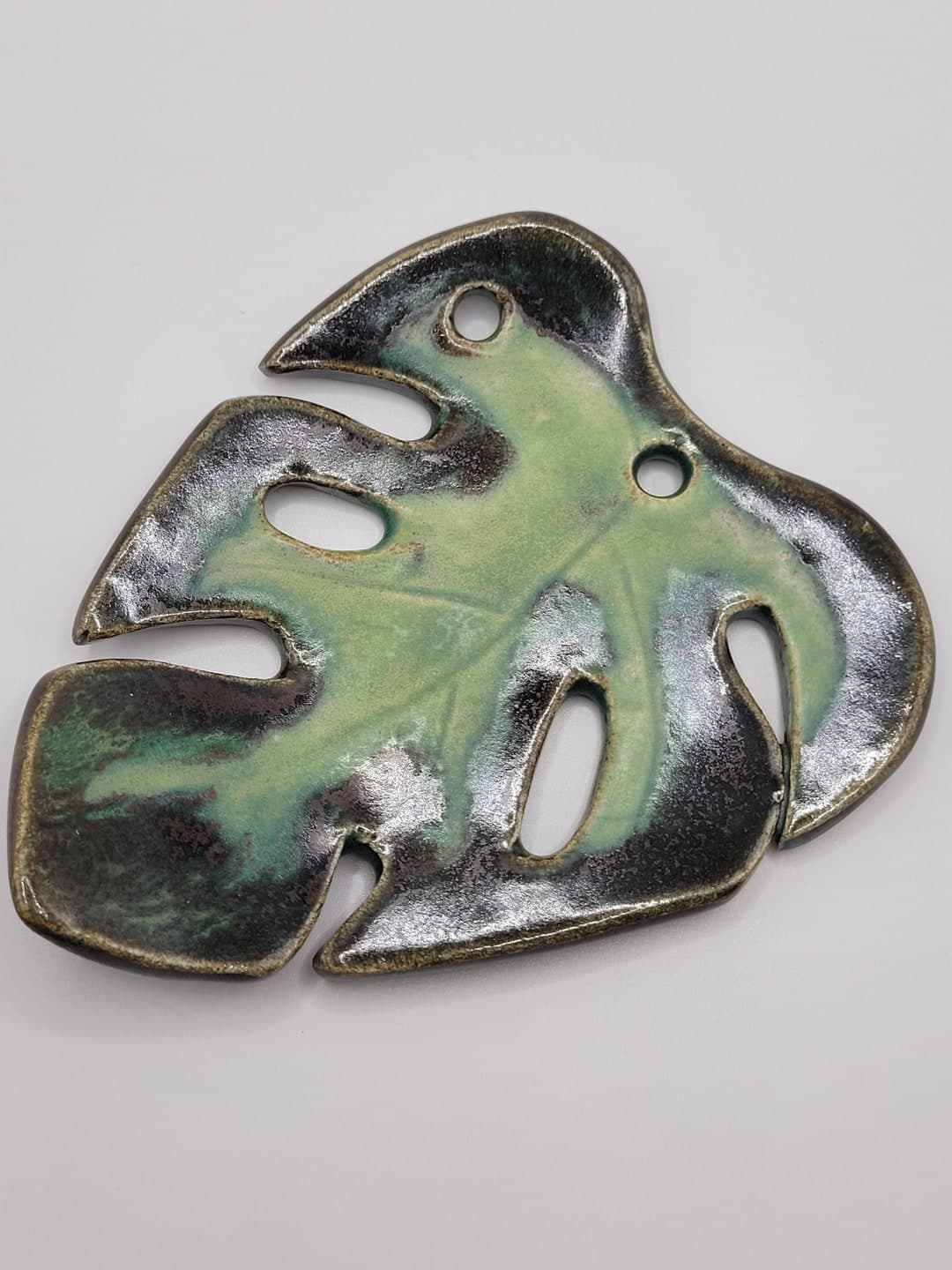 Monstera Leaf Ceramic Dish or Wall Hanging - Etsy