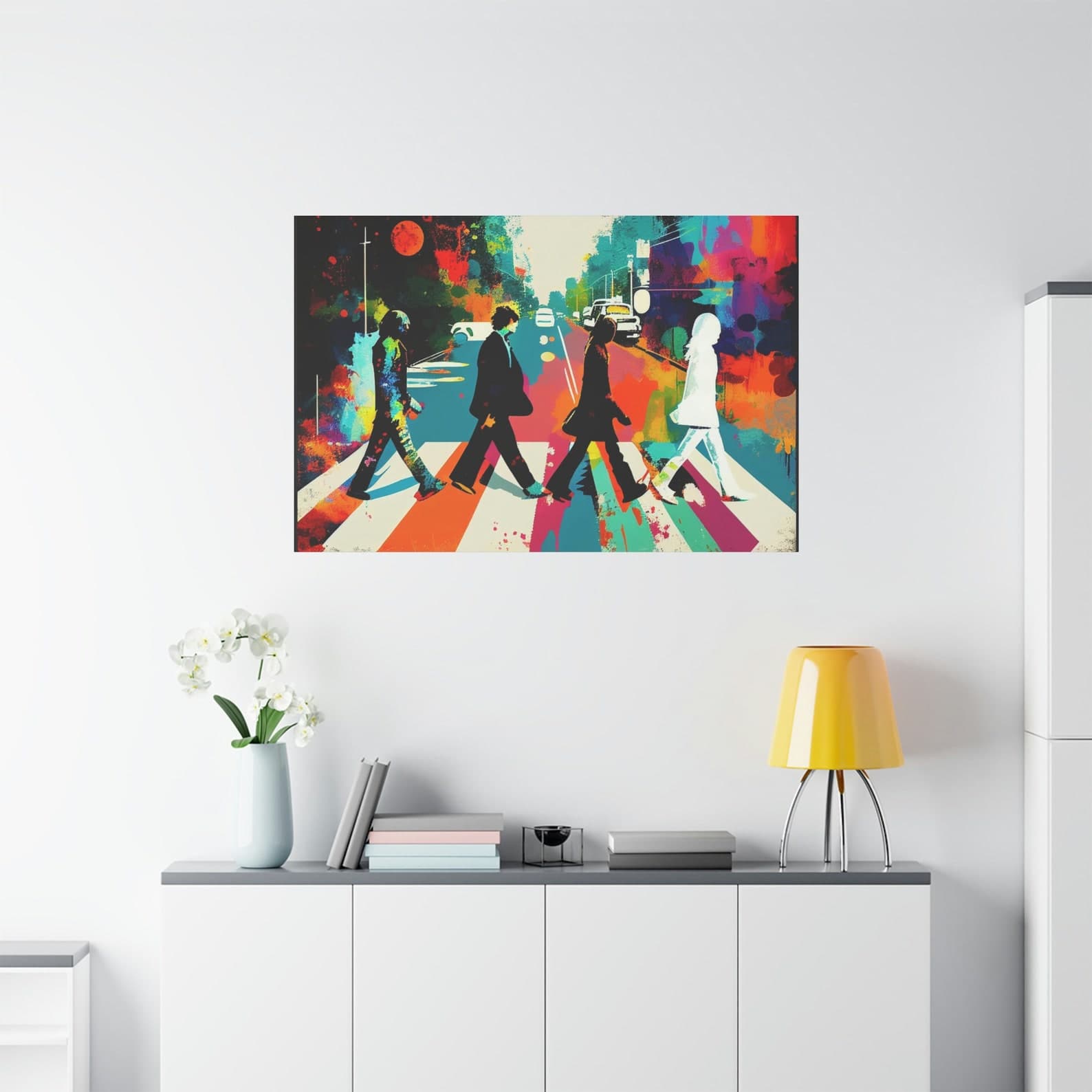 Beatles Painting Abbey Road - the Beatles Wall Art Using Abbey Road ...