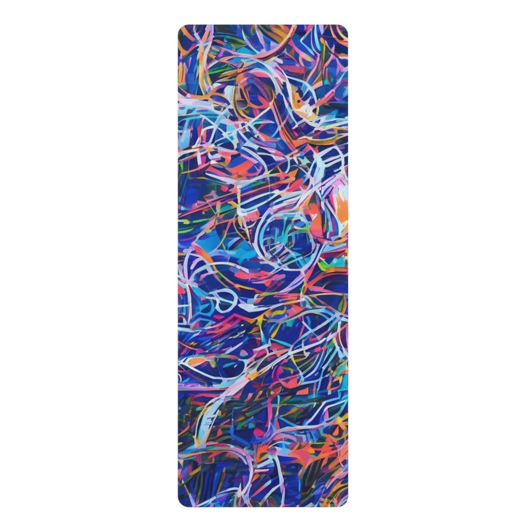 Serenity Splash Abstract Art Printed Yoga Mat Find Balance in Style - Etsy